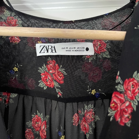 ZARA FLORAL DRESS - Picture 4 of 6